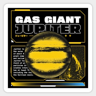 Planet Jupiter Galaxy Space Universe Planets Sticker